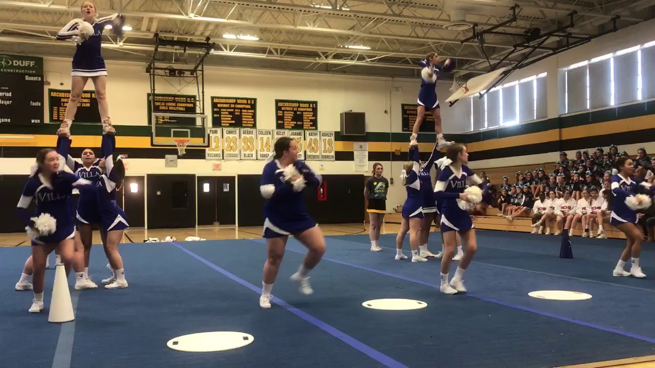 Villa Joseph Marie high school cheerleading 2018 YouTube