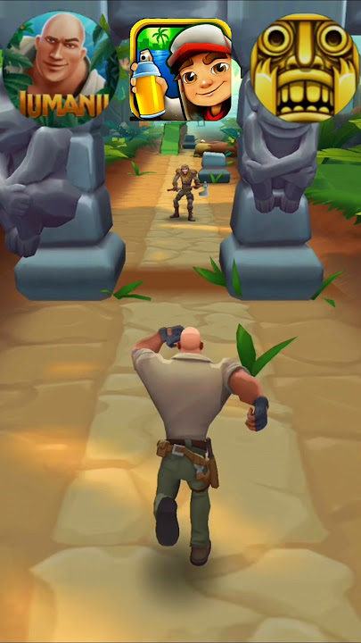 Best Running Game Subway Surfers 🆚 Temple Run 🆚 Jumanji #shorts #short #gaming