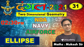 Maths Ellipse ( Class-31 ) // NDA-AIRFORCE-NAVY // BY-Mukesh Sir //@R.S SIR