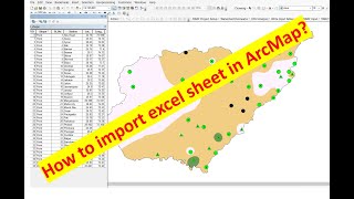 How to add excel sheet in ArcGIS