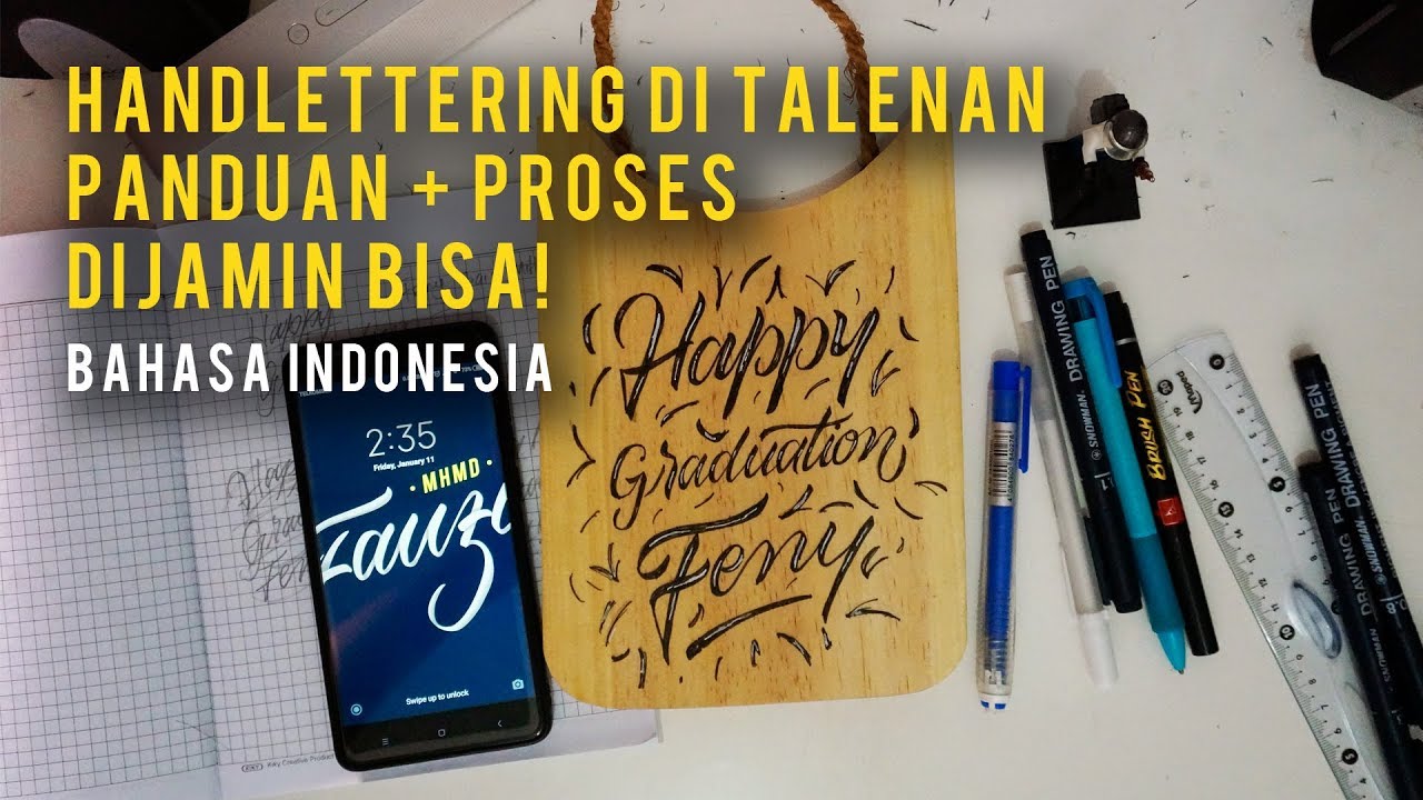 Tutorial Hand Lettering/Menulis Indah di Talenan (Panduan + Proses ...