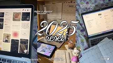prep for 2025  🌟 reset guide, setting goals, vision board, journalling, tidying, planning & more!