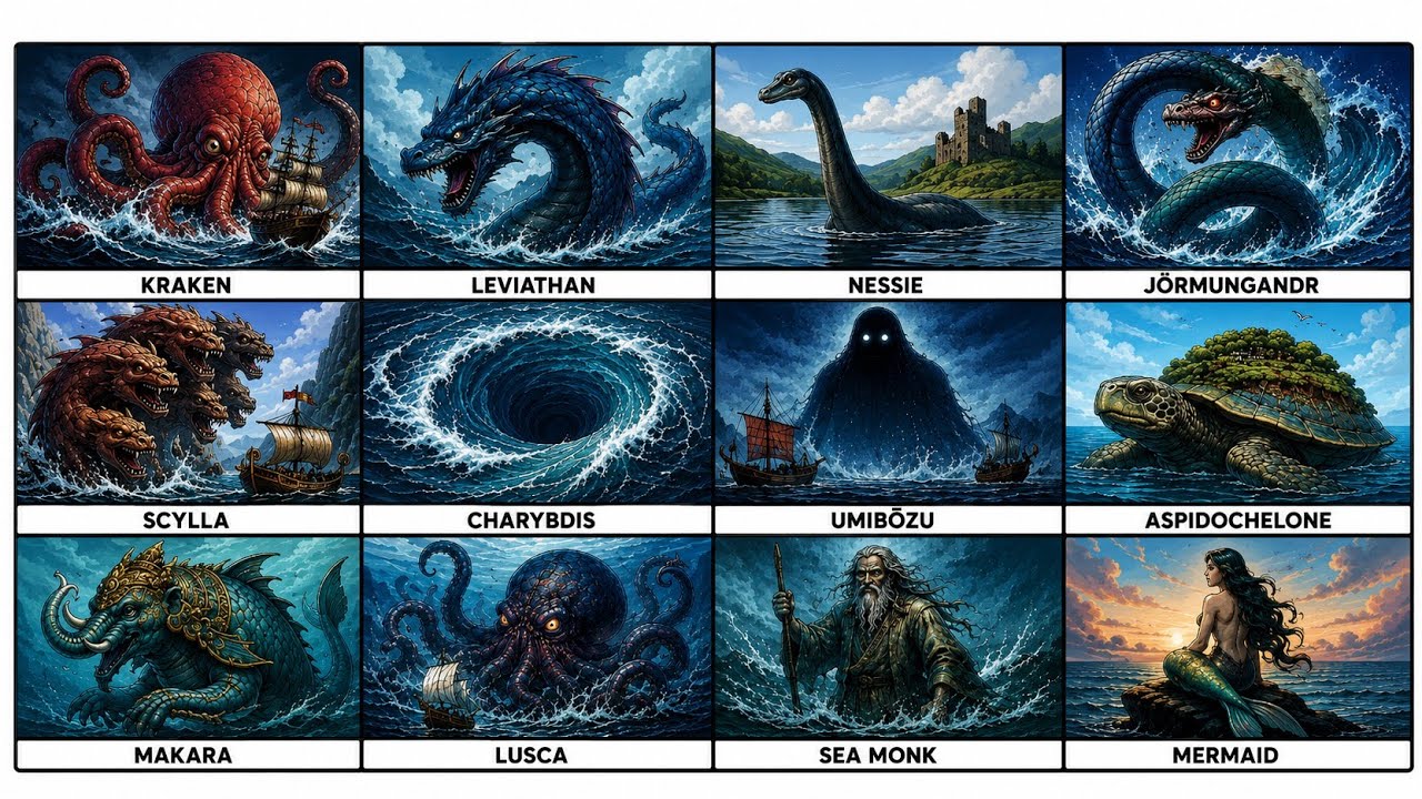 Every Ocean Mythical Creatures Explained In 7 Minutes 