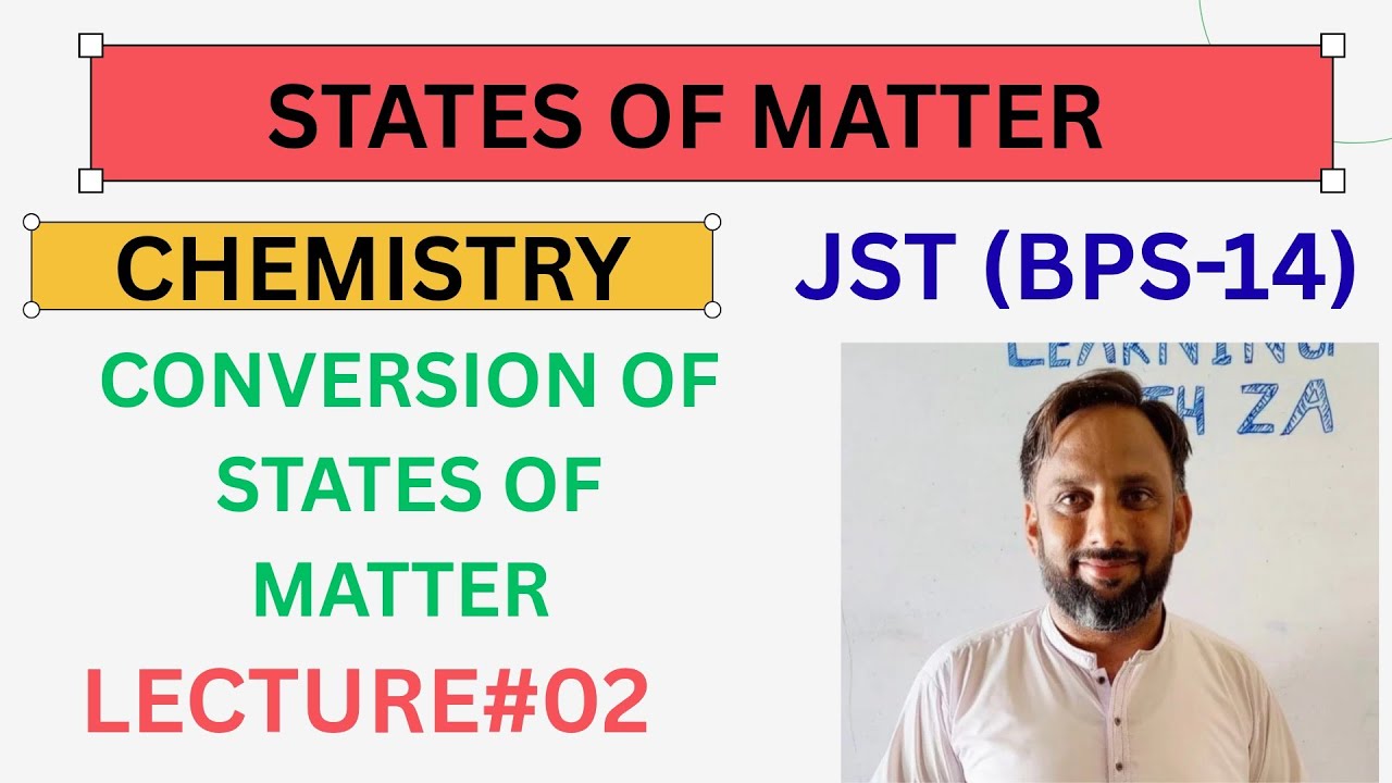 Chemistry Lecture #02 | Interconversion of States of Matter | JST Preparation