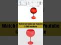 Wine Glass design in SOLIDWORKS #solidworks #tutorial #phonk #slowedandreverb #openscad #solidcad