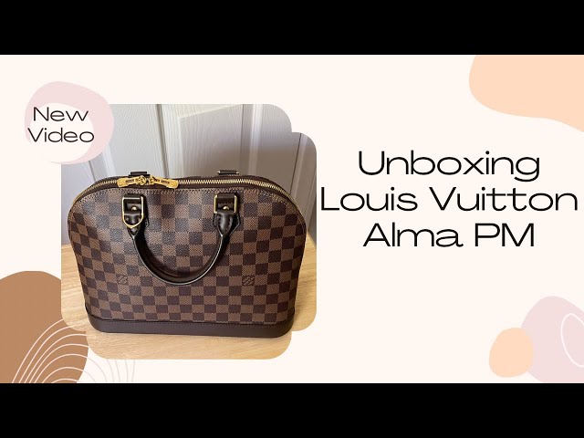 LOUIS VUITTON Damier Ebene Alma MM 1128457