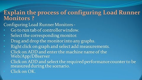 LoadRunner Interview Questions and Answers for freshers and experienced– Part 3