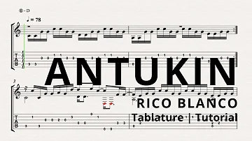 Antukin - Rico Blanco | Guitar Tablature | Tutorial | Play Along