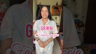 Day-15/15 GRWM For Puja 🌸 | Traditional Look &amp; Aesthetic Vibes✨ #minivlog #ytshorts #trending #GRWM