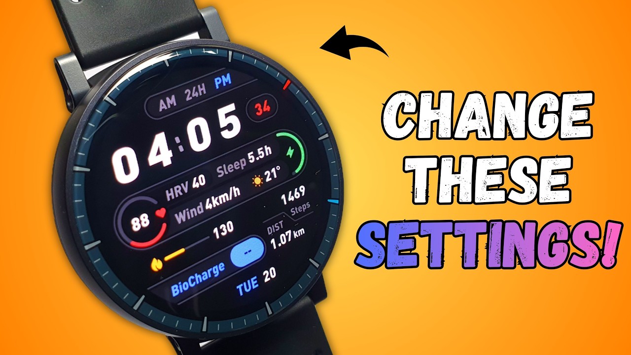 First Settings To Change on Amazfit Active Max!