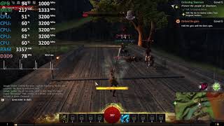 Athlon 200GE Vega 3  Test - Guild Wars 2 - Gameplay Benchmark