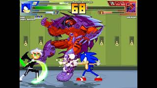 MUGEN battle #4626: Sonic & Danny Phantom vs Marvel/Mega Man Bosses