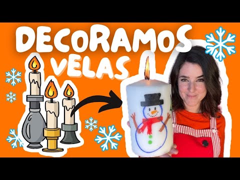 🕯️DECORAMOS VELAS| Talleres y manualidades | -Una maestra con clase.