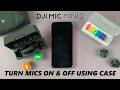 How To Turn DJI Mic Mini 2 Microphone ON / OFF Using Charging Case