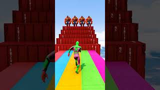 GTA 5 Epic Water Ragdolls | Spider-Man Jumps / Fails ep.18729 #shorts