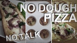 Three ways to make no dough pizza - No Talk ASMR cooking recipe