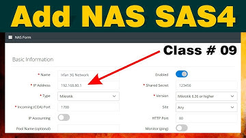 How To Add NAS SAS4 Radius Server | For Link Mikrotik Routerboard  | Class # 09