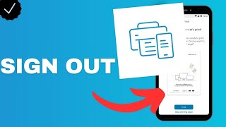 How to sign out from HP smart?