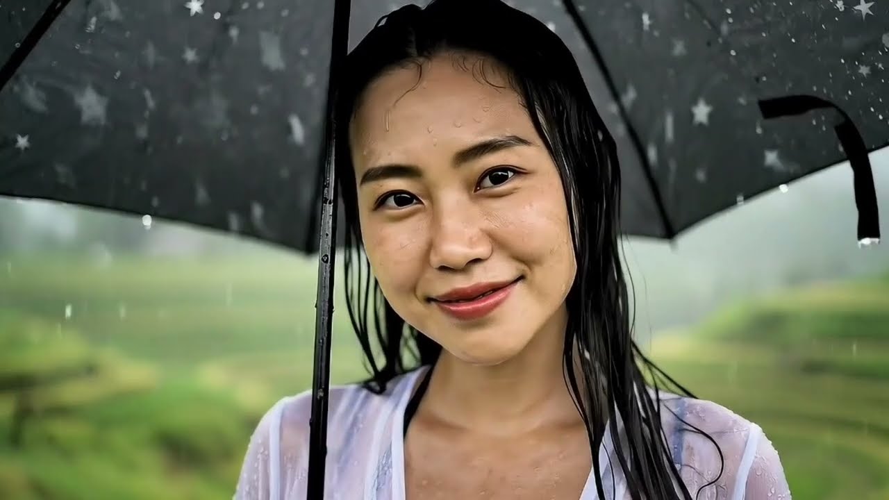 Rain Village Girl: Caught in the Storm with You 🌧️ (Bali Nature Ambience)