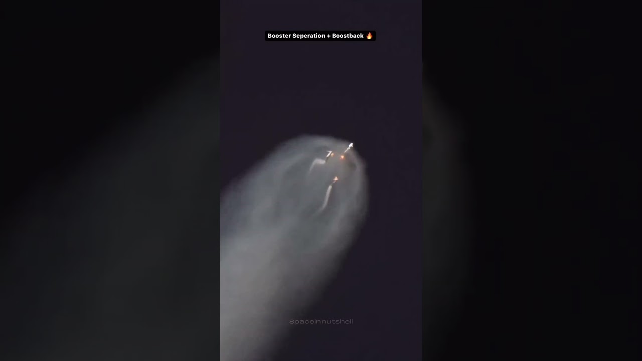 Booster Separation + Boost back