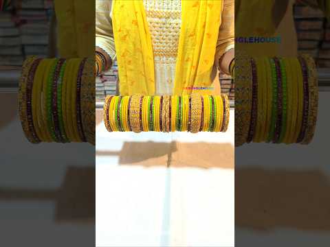 peela mahun hara chudi set #bangles #ytshorts #youtubeshorts #shorts #viral