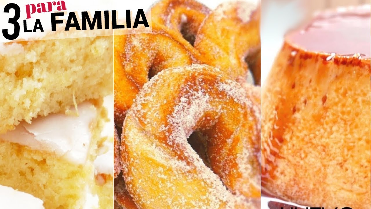 3 DULCES CASEROS 🥧🤩para INVITAR A LA FAMILIA 😋 RICOS y FACILES (LAS 3 MEJORES)