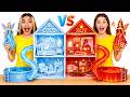 素晴らしいドールハウスを作ります | ホットvsコールドチャレンジ GoFun Challenge