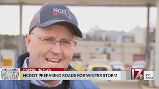 NCDOT gives tips, warnings ahead of ice storm conditions