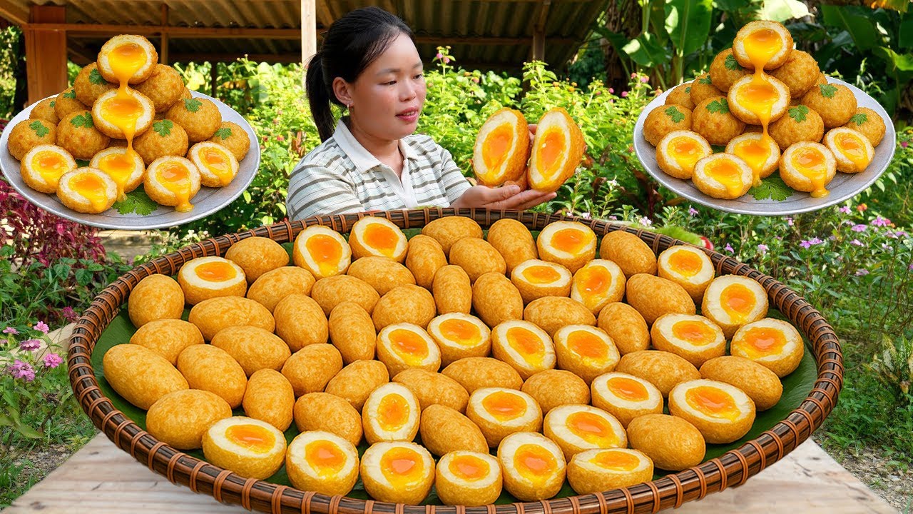 EGG BONDA : How to Cook Soft-Boiled Eggs - Sell at the Market | Trieu Mai Huong