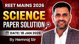 REET MAINS L2 SCIENCE PAPER SOLUTION 2026 | HEMRAJ