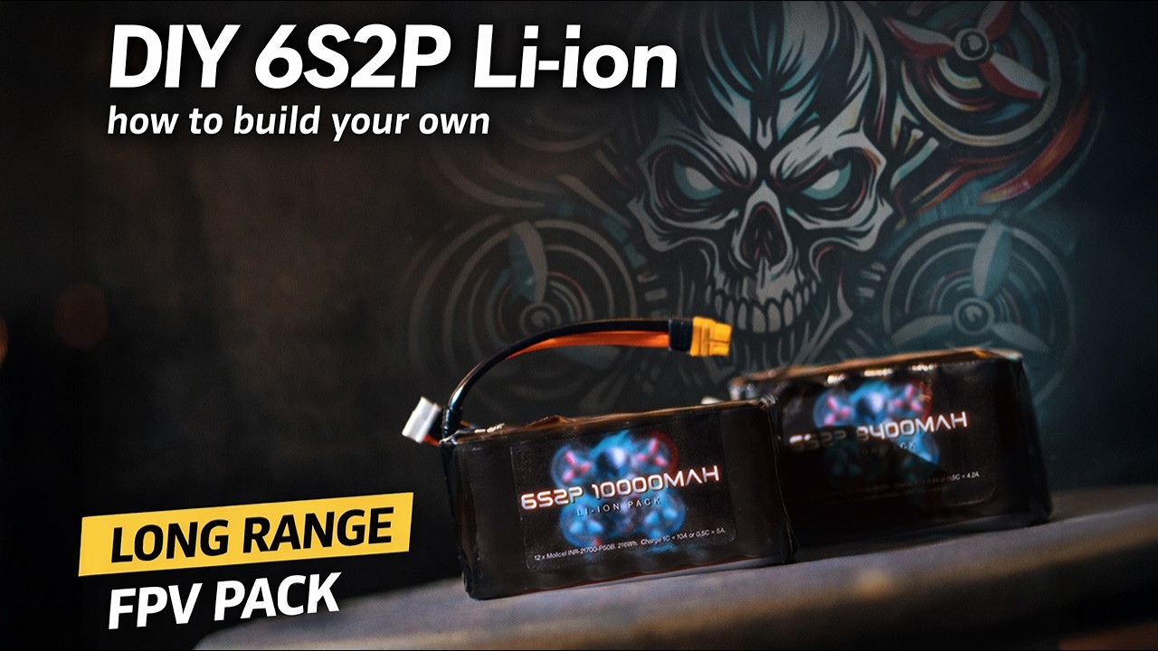 DIY 6S2P Li-Ion Battery for Long Range FPV (Molicel P50B Build)
