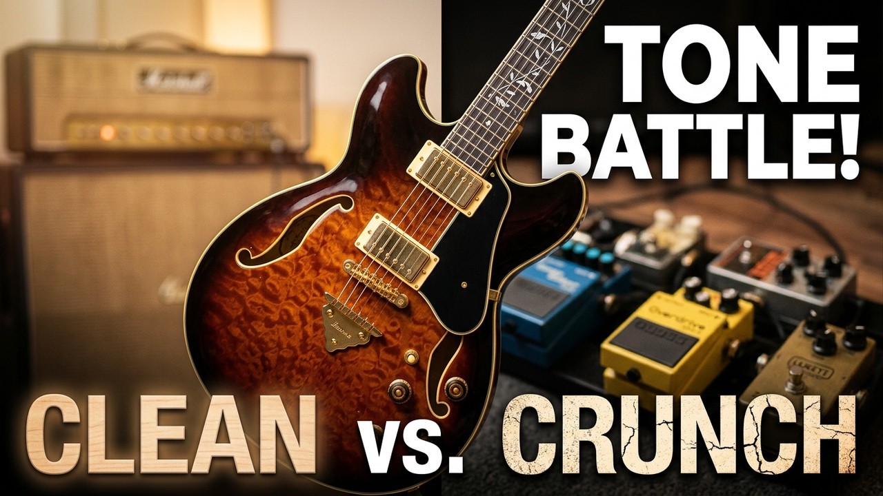 Ibanez AS93QMSP | Clean vs Crunch vs Distortion | Quale tone preferisci ...