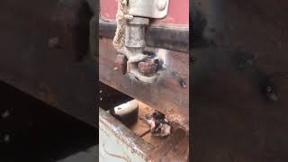 Quick bead to save the latch lock 🛠️ #shorts #welding⁠ #stickweldingfabrication