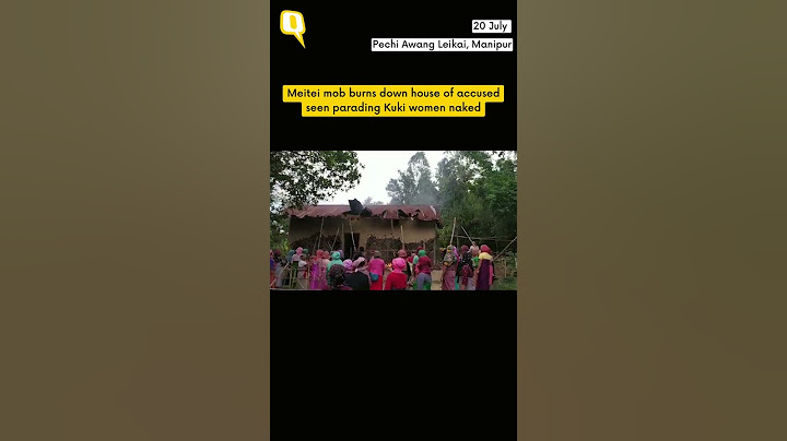 Meitei Mob Burns Down Home of Accused Seen Parading Kuki Women Naked | #shorts
