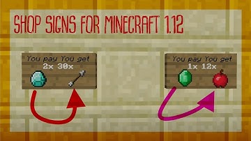 Shopsigns for Minecraft 1.12 by Skyball