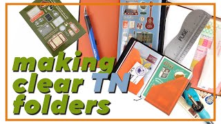 DIY Clear Folders for Traveler's Notebooks