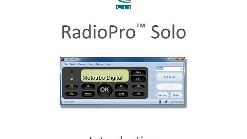 RadioPro Solo How-to Video 101:  Introduction