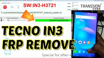 Tecno IN3 Remove FRP Lock & Flashing method or Flash file