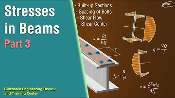 Built-up Sections, Spacing of Bolts, Shear Flow and Center explained! (Stresses in Beams Part 3)