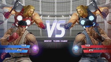 Thor and RYU vs Thor and RYU - MARVEL VS. CAPCOM: INFINITE