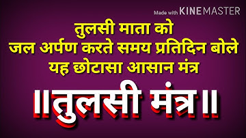 तुलसी मंत्र | तुलसी को जल अर्पण करते समय बोलनेवाला मंत्र | tulsi mantra jaap | tulsi jalarpan mantra