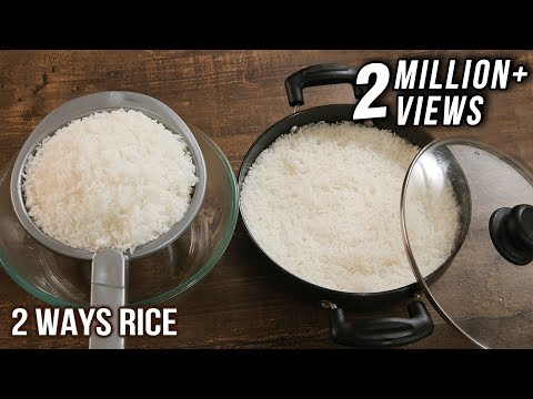 How To Cook Perfect Rice Without Pressure Cooker - 2 Ways Rice Cooking - Easy To Make Rice -