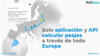 Calculadora de Peaje de Europa: Tarifa Peaje, Pago Peaje, Plaza Peaje y más | App y API | TollGuru screenshot 1