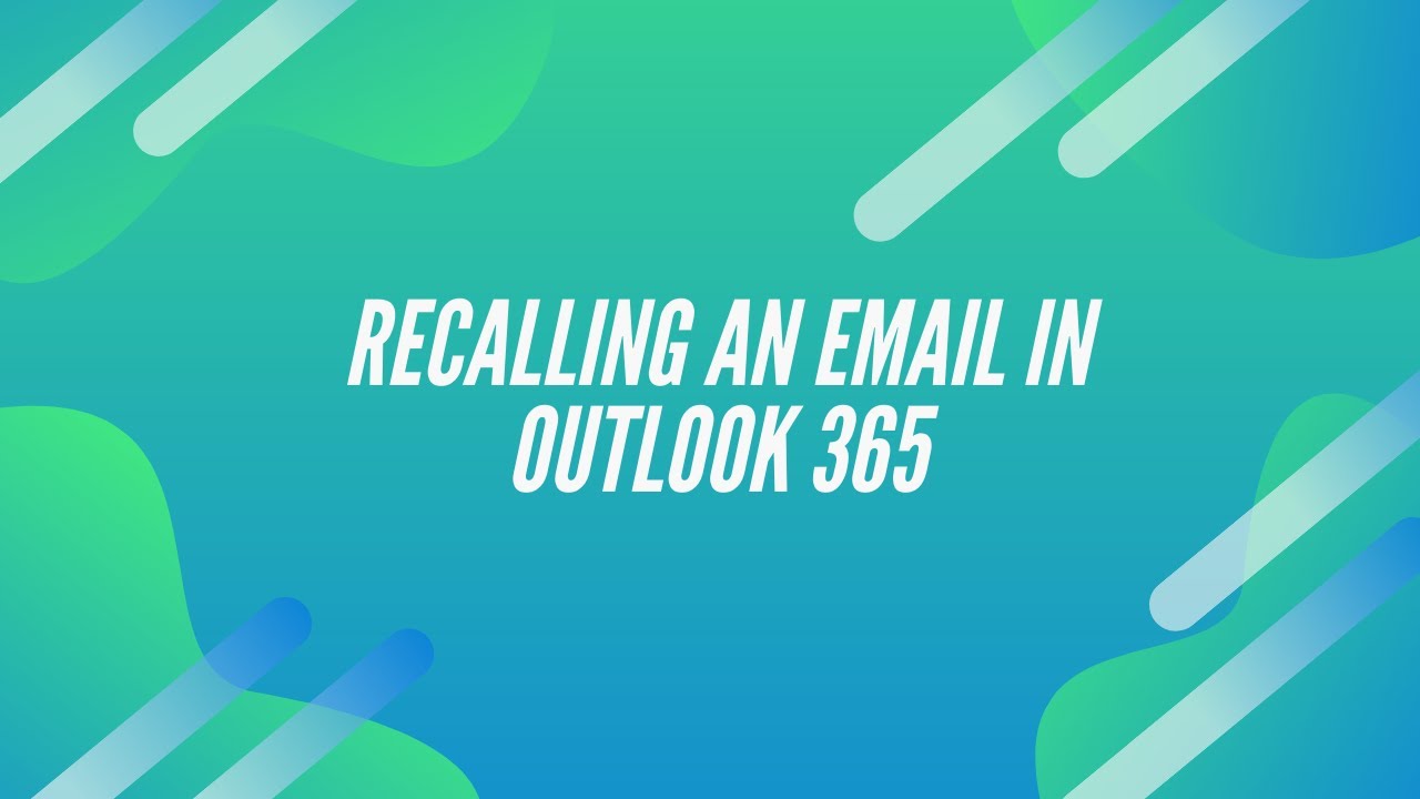 how to recall an email in outlook website