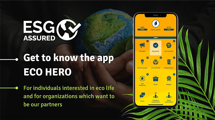ECO HERO - Get to know the app