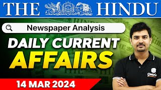 Daily News Analysis | 14 March 2024 | Current Affairs Today | OnlyIAS