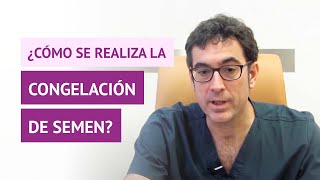¿Cómo se realiza la congelación de semen?