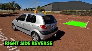 How to Reverse Park on Right Side Using Lines and Mirrors