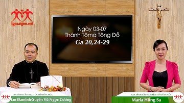 Gia đình cầu nguyện với Lời Chúa: Ngày 03-07 thánh Tôma Tông Đồ