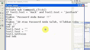 Cara membuat Forum Login With VB 6.0 - by Devri Wirlandika